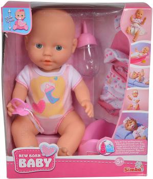 Simba 105032485 - New Born Baby mit Kleidungsset