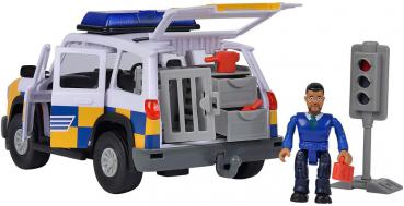 Simba 109251096 - Sam Polizeiauto 4x4 mit Figur Polizist Malcolm