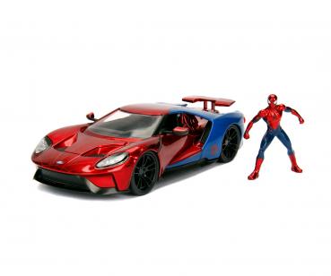 Jada 253225002 - 1:24 Marvel Spiderman 2017 Ford GT
