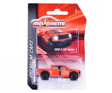 Majorette 212053052Q39 - Premium Cars Ford F-150 Raptor, orange