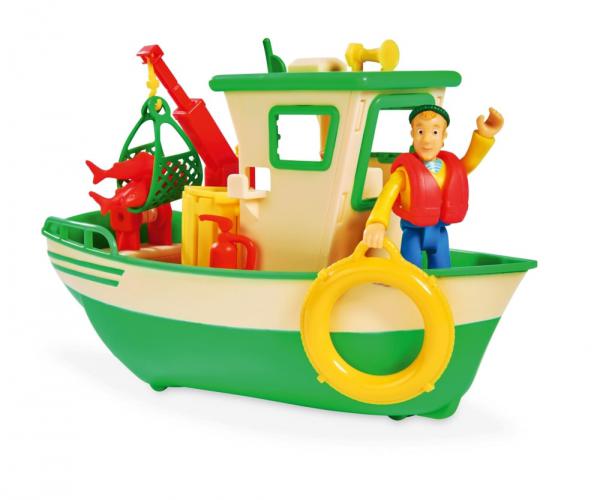 Simba 109251074 - Sam Charlies Fischerboot mit Figur